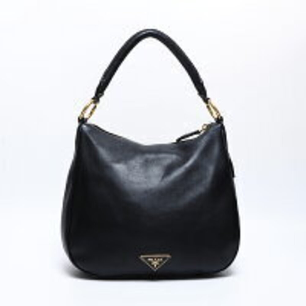 Prada Leather Shoulder Bag Black - Picture 2 of 13